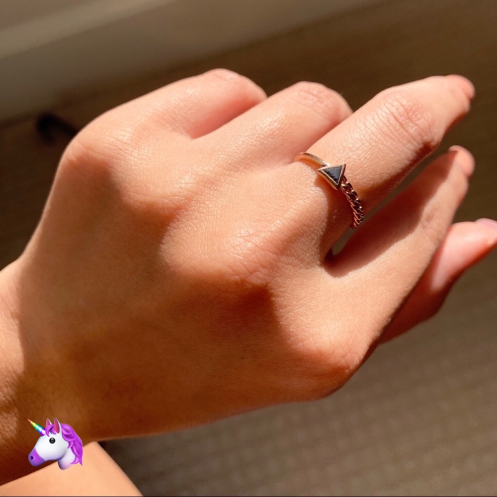 NEW Gold Triangle Stone Ring - 4 for $20!